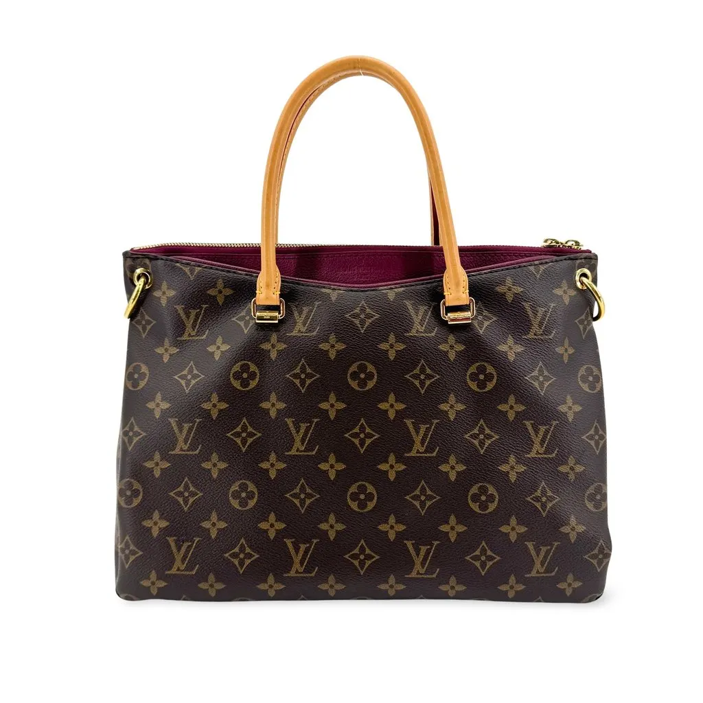 Louis Vuitton Monogram Pallas MM Aurore Brown Canvas Very good - Front View