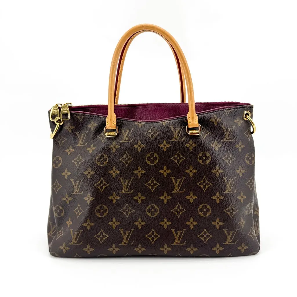 Louis Vuitton Monogram Pallas MM Aurore Brown Canvas Very good - Inside View