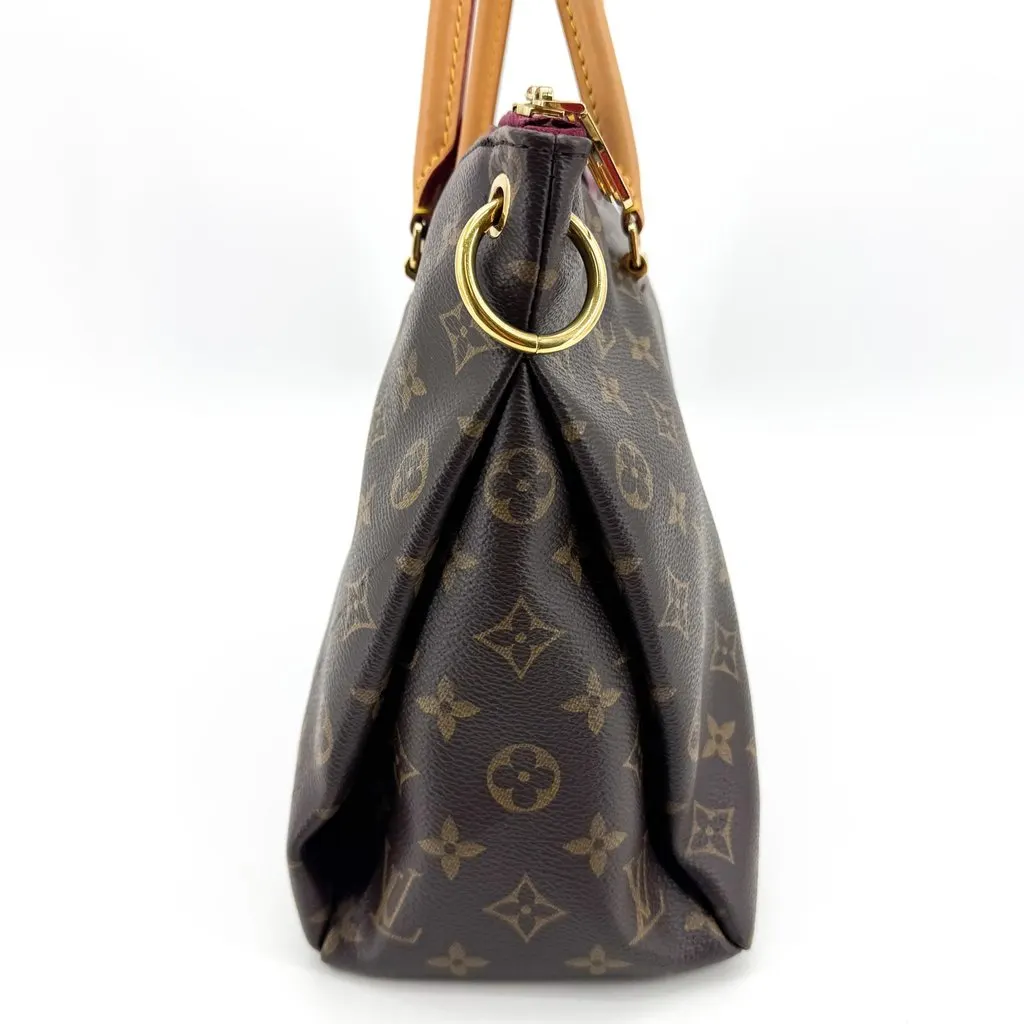 Louis Vuitton Monogram Pallas MM Aurore Brown Canvas Very good - Model View