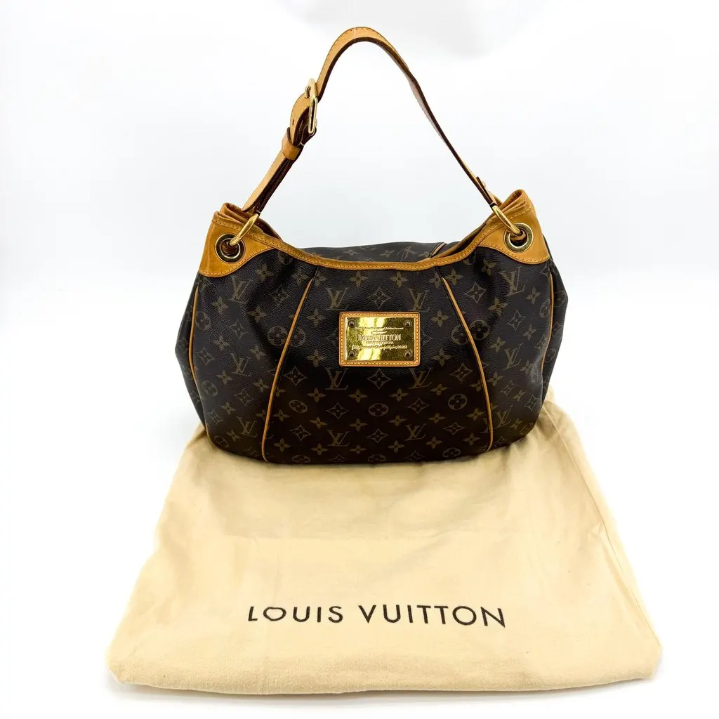 Louis Vuitton Monogram Galliera PM Shoulder Bag Brown Canvas Good - Back View