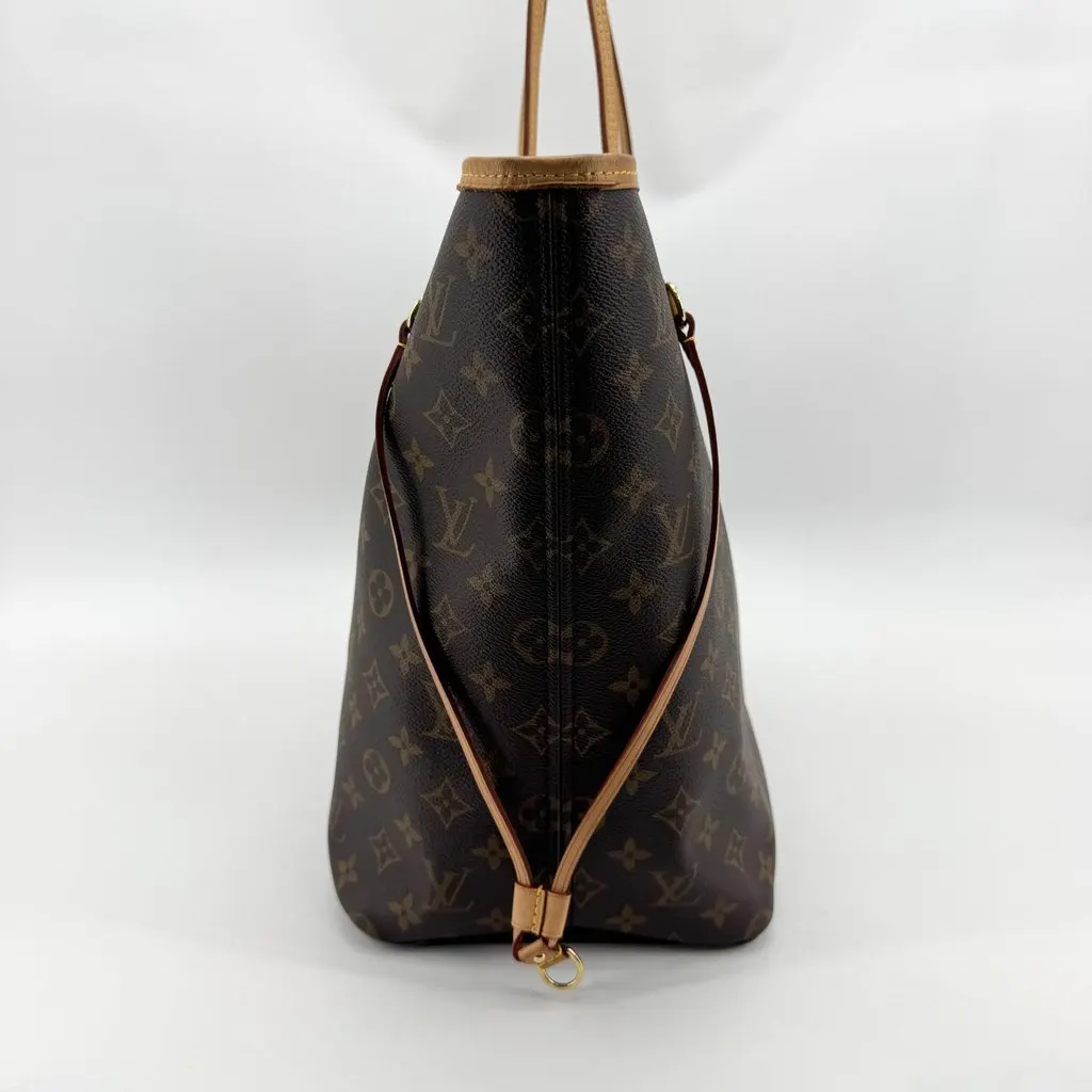 Louis Vuitton Neverfull MM Monogram Brown Beige Canvas Very good - Box View