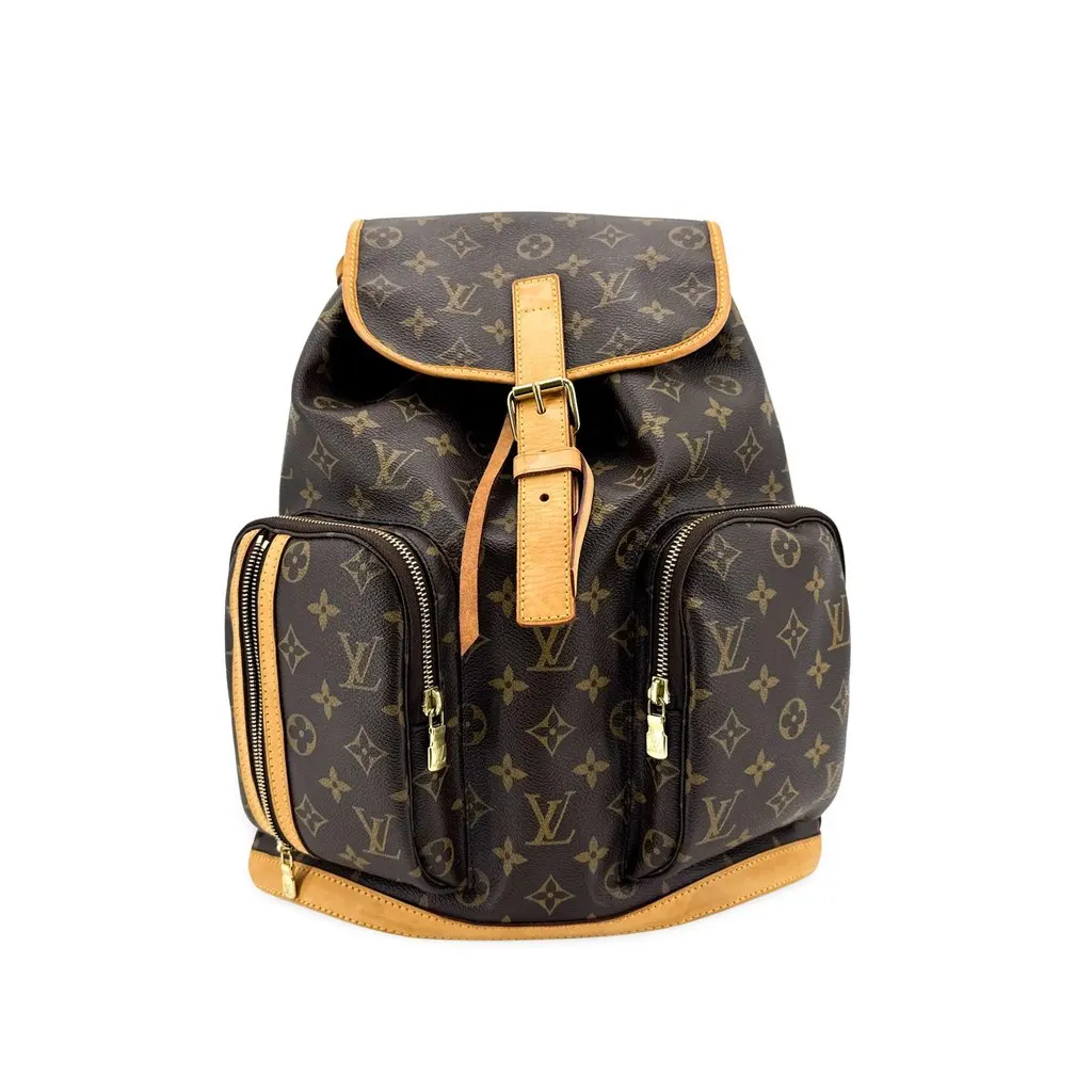 Louis Vuitton Monogram Bosphore Backpack Brown Beige Canvas Very good - Front View