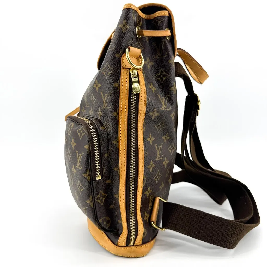 Louis Vuitton Monogram Bosphore Backpack Brown Beige Canvas Very good - Model View