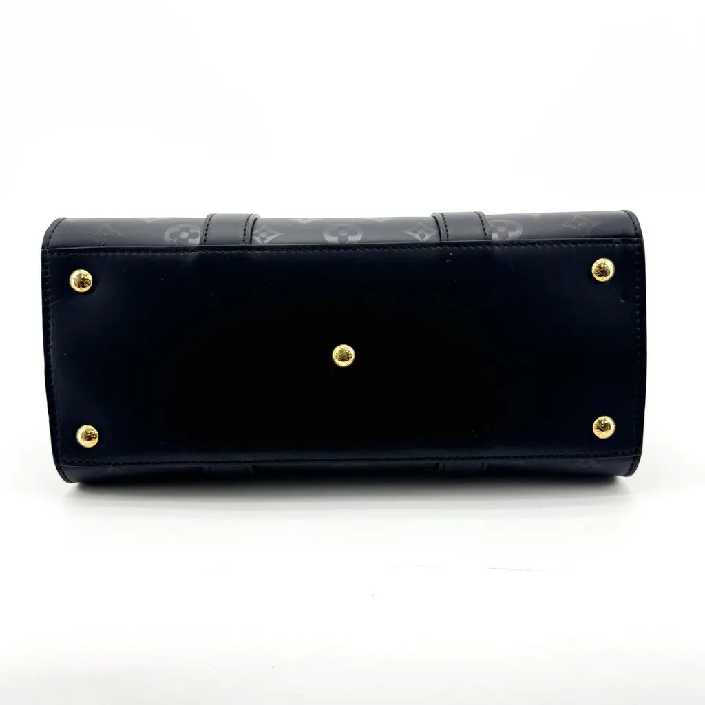 Louis Vuitton Very Tote MM Black Black Leather Good - Box View