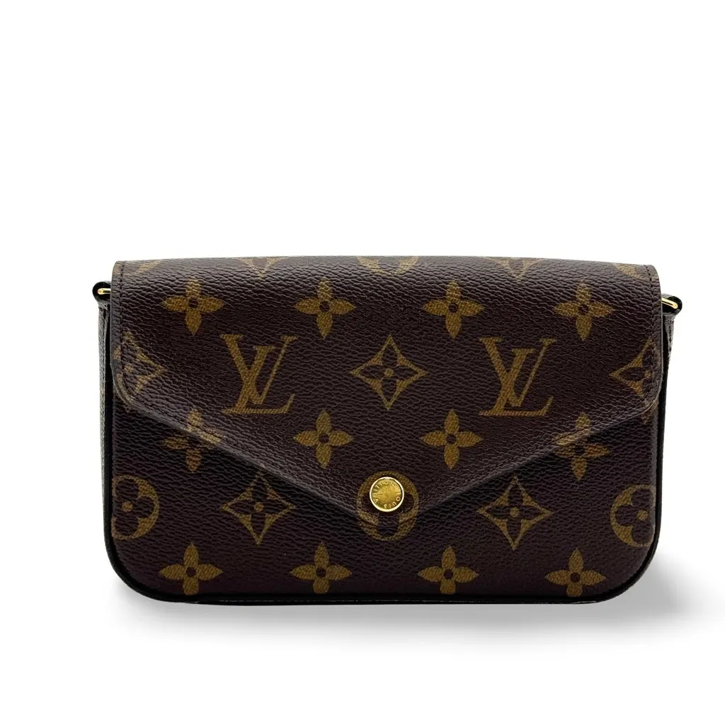 Louis Vuitton Pochette Felicie Monogram Brown Brown Canvas Very good - Front View