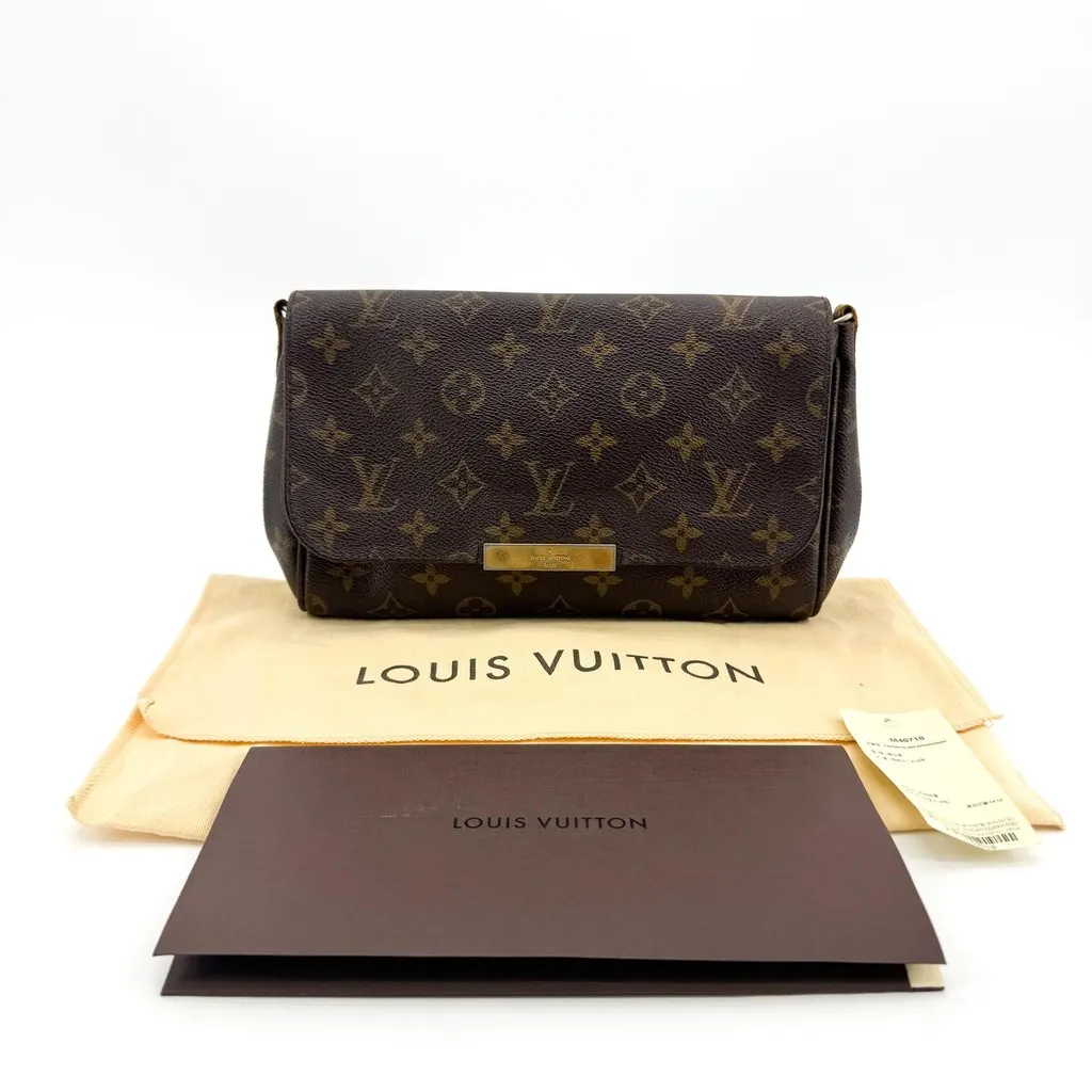 Louis Vuitton Monogram Favorite PM Brown Canvas Good - Back View