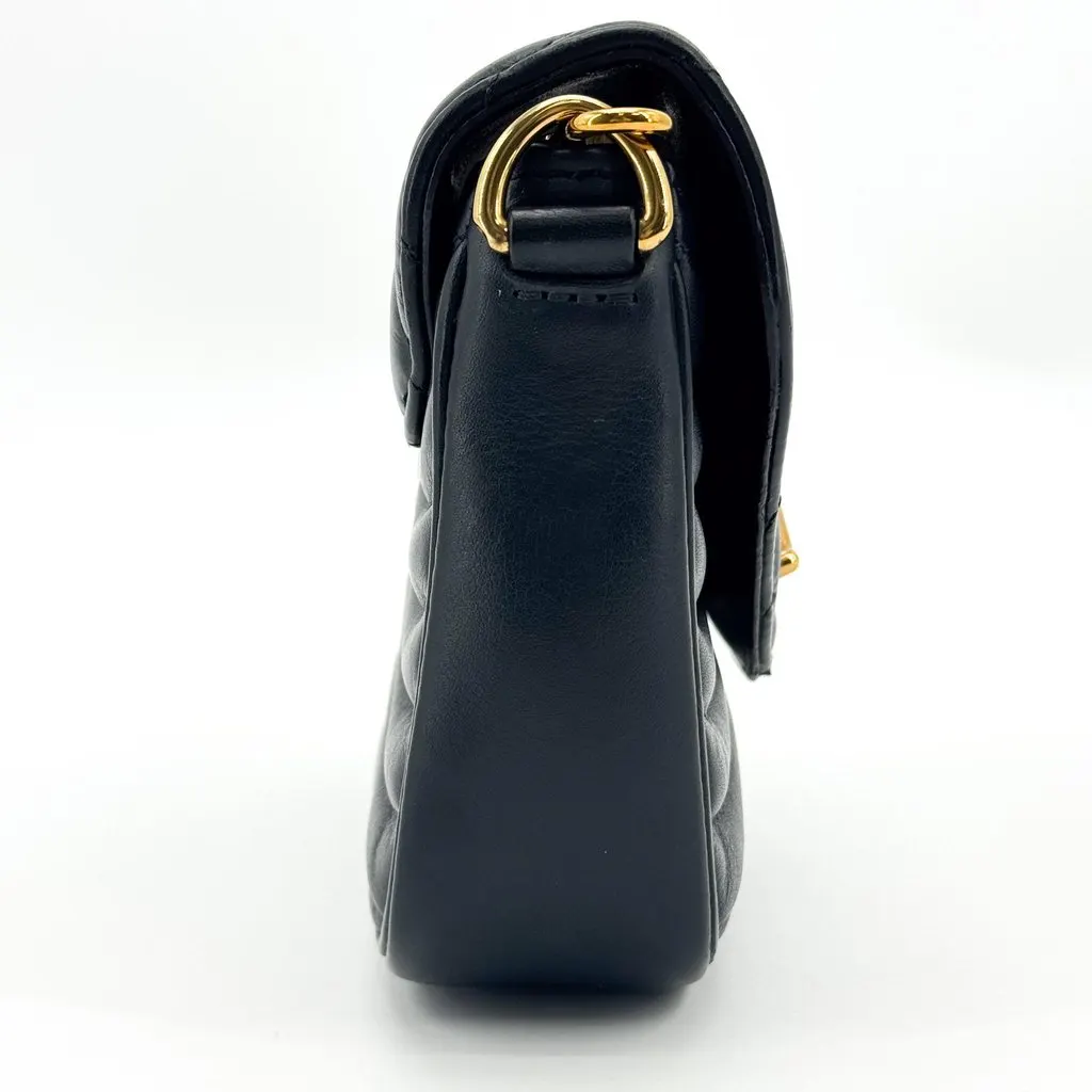 Louis Vuitton New Wave Chain Bag PM Black Black Leather Good - Inside View