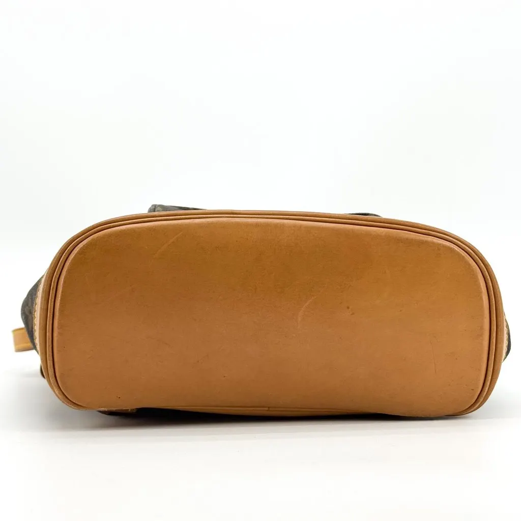 Louis Vuitton Monogram Montsouris PM Backpack Brown Beige Canvas Good - Box View