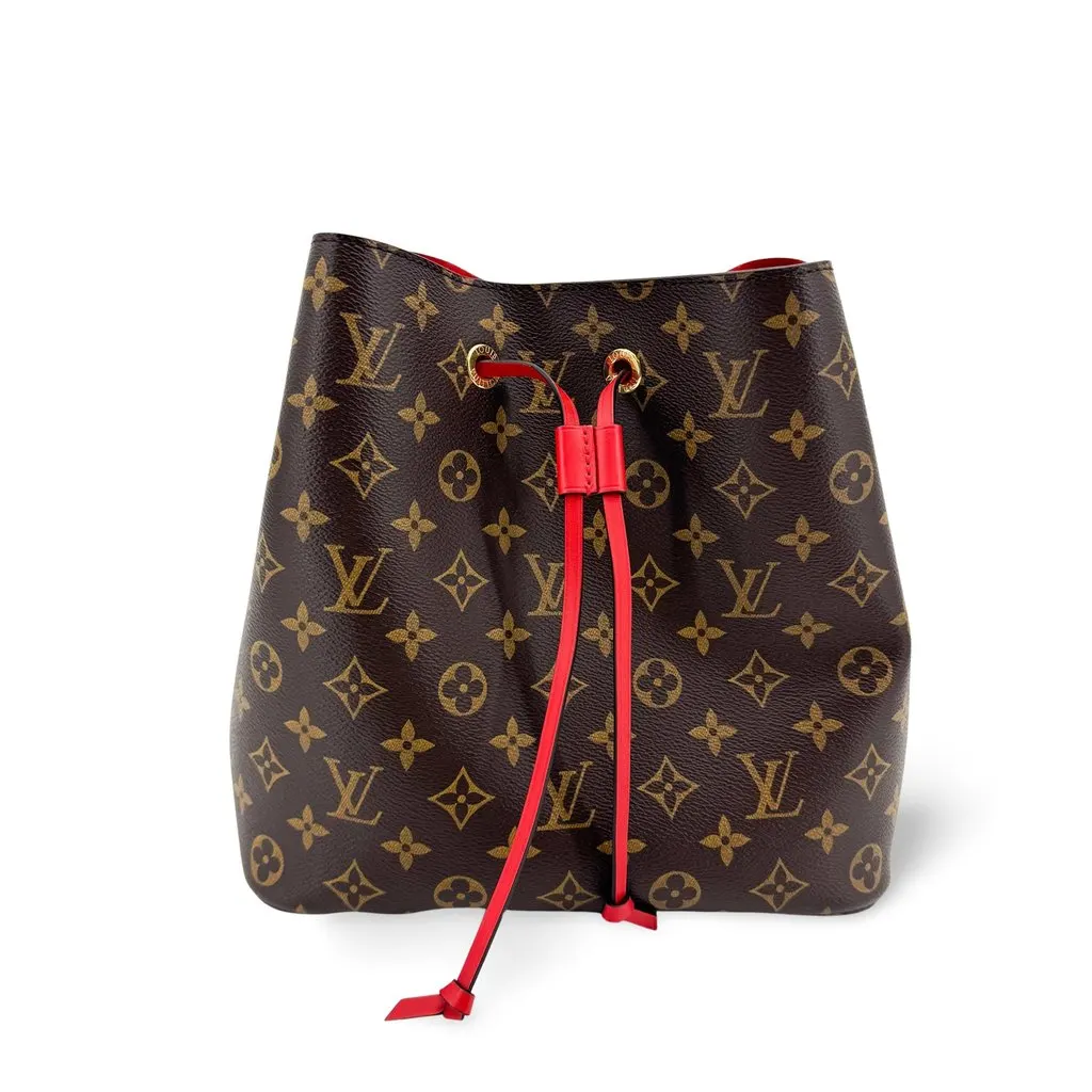 Louis Vuitton NéoNoé MM Monogram Coquelicot Brown Canvas Very good - Front View