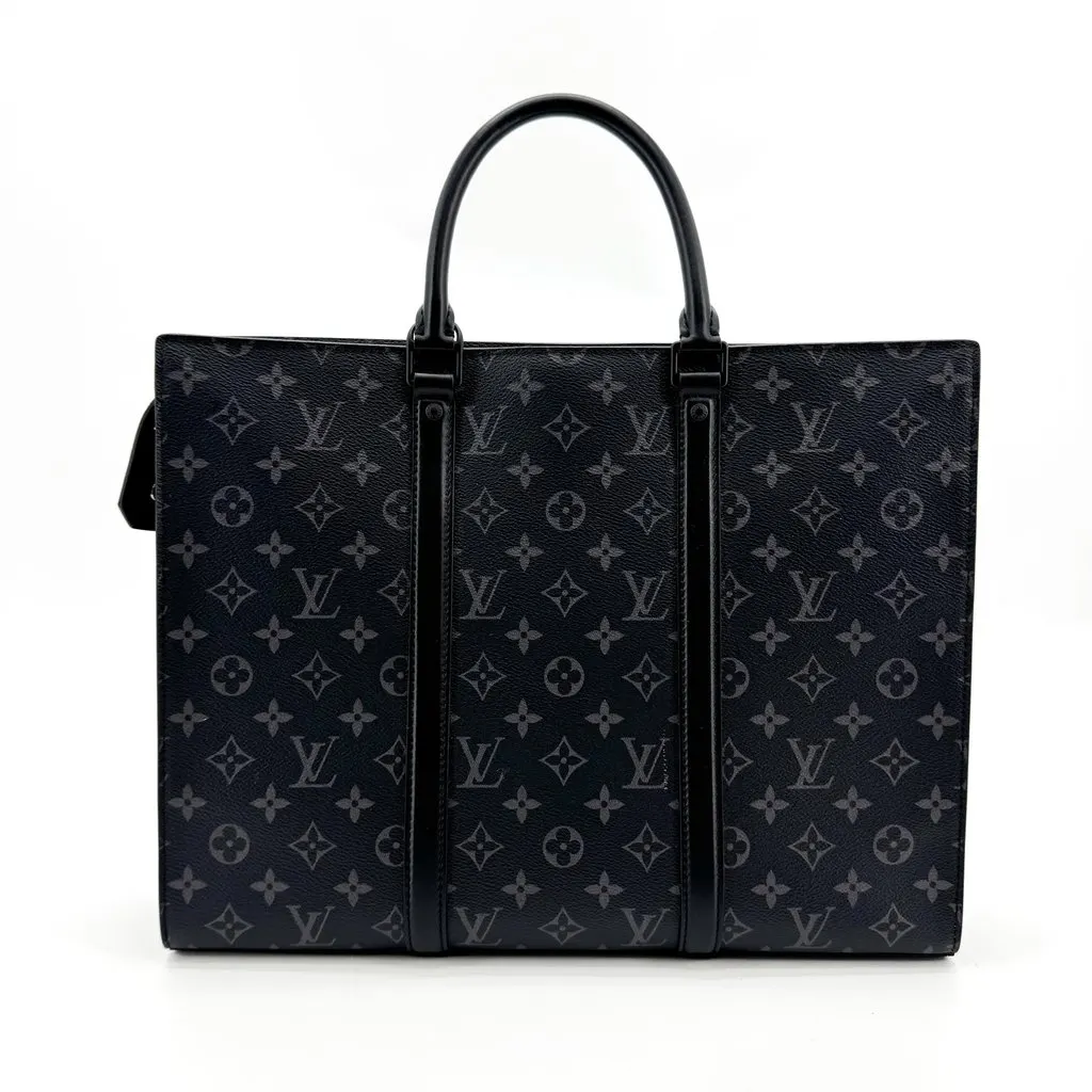 Louis Vuitton Explorer Briefcase Monogram Eclipse Black Black Canvas Very good - Inside View