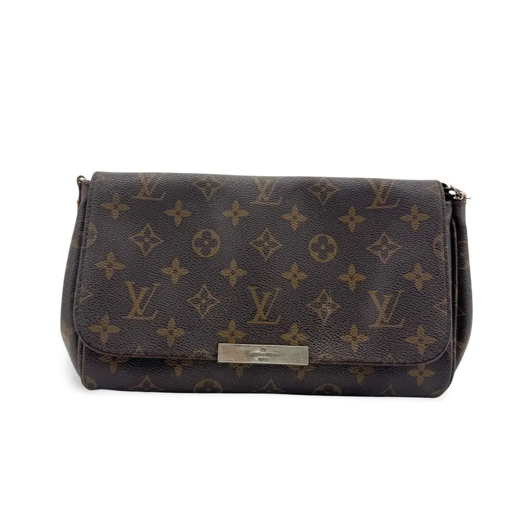 Louis Vuitton Monogram Favorite PM Brown Canvas Good - Front View