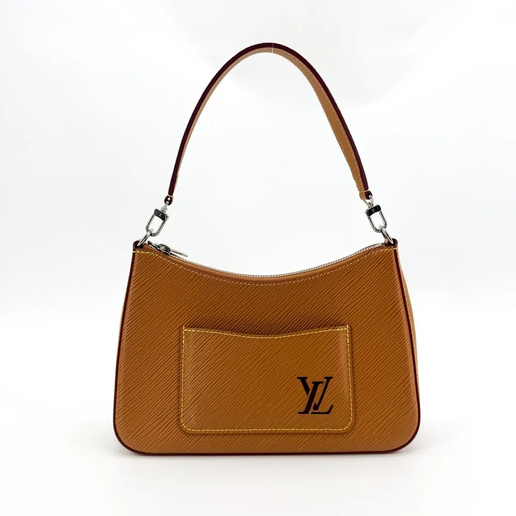 Louis Vuitton Epi Marelle Shoulder Bag Gold Brown Leather Good - Inside View