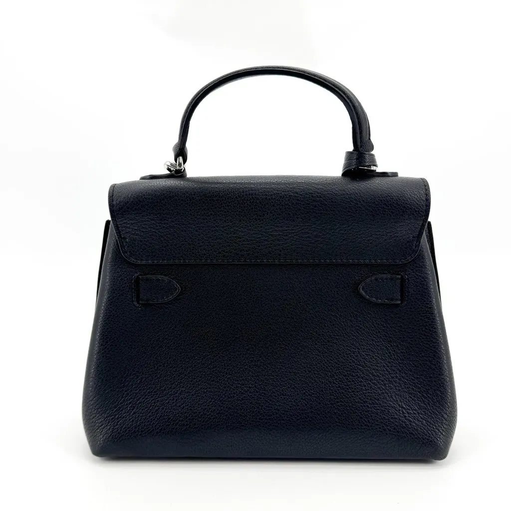 Louis Vuitton Lockme Ever Mini Black Silver Hardware Black Leather Good - Inside View