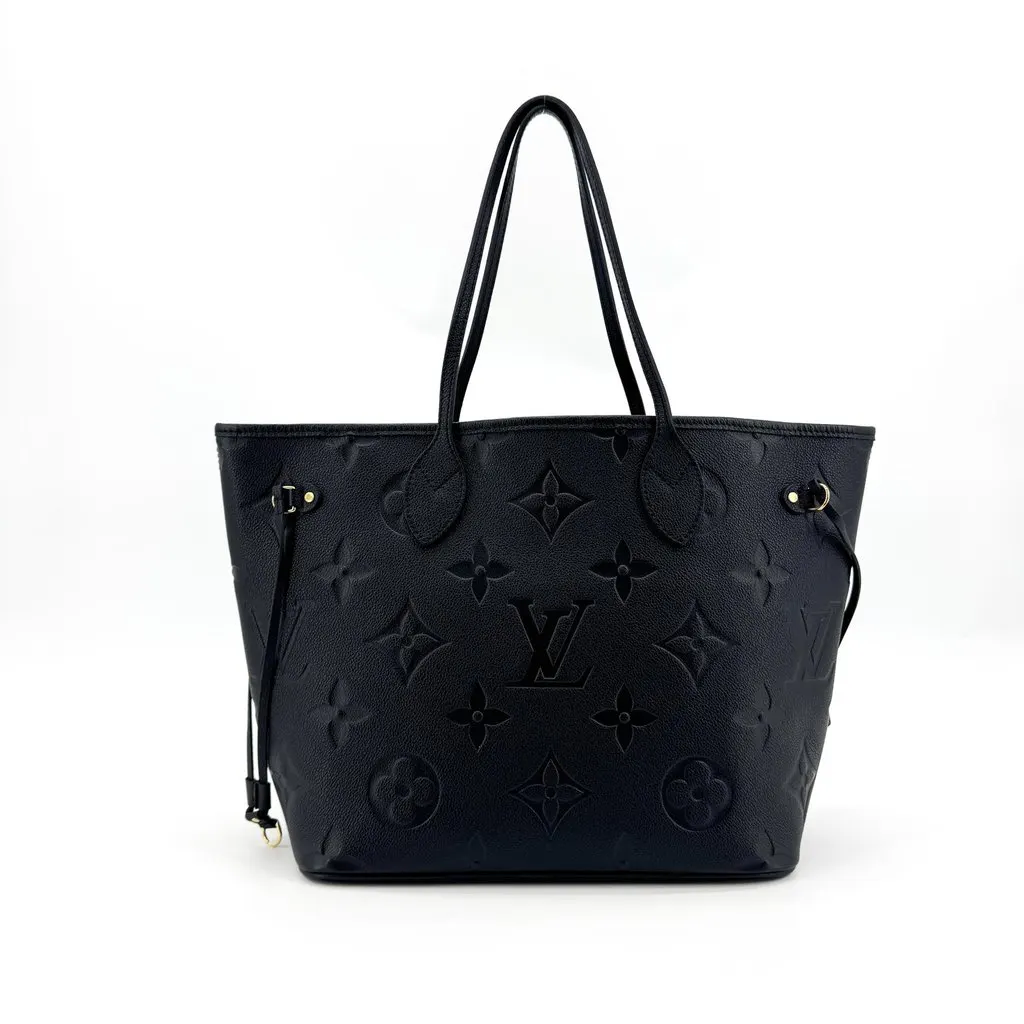 Louis Vuitton Neverfull MM Monogram Empreinte Black Black Leather Very good - Inside View