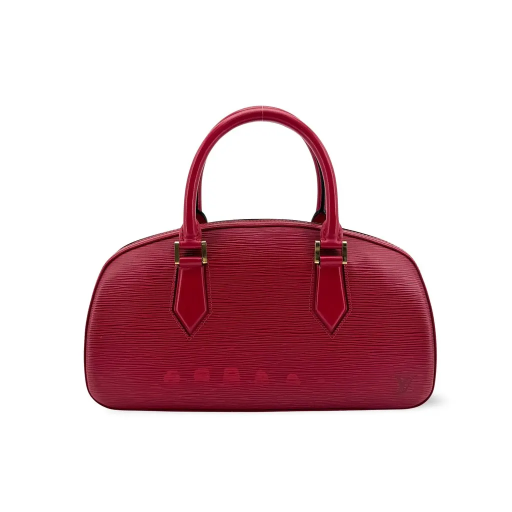 Louis Vuitton Epi Jasmin Bag Red Red Leather Good - Front View