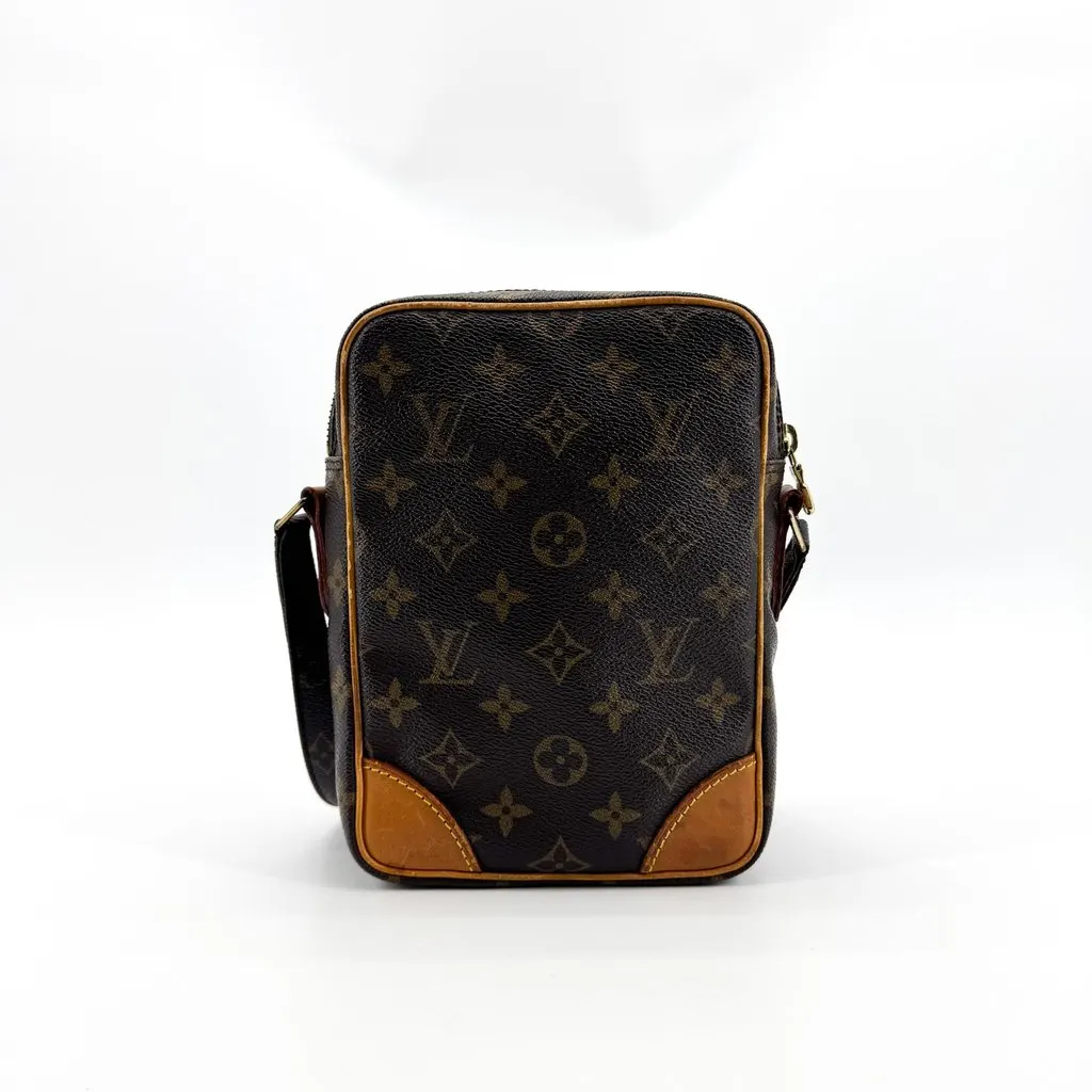 Louis Vuitton Monogram Amazone Crossbody Bag Brown Canvas Fair - Back View