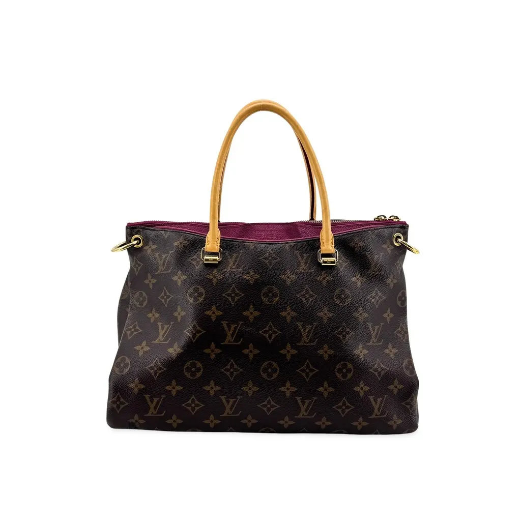 Louis Vuitton Monogram Pallas MM Beige Canvas Good - Front View
