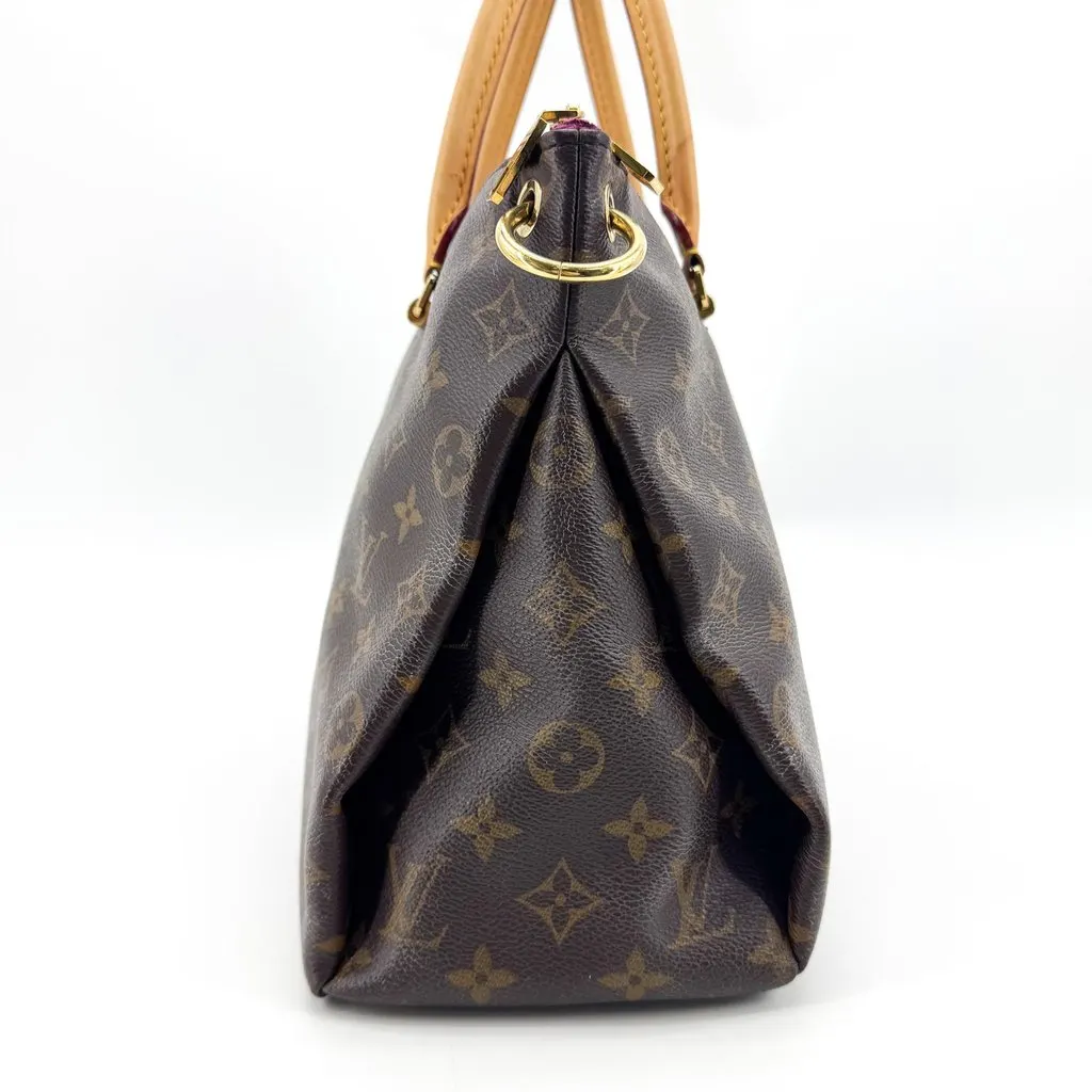 Louis Vuitton Monogram Pallas MM Beige Canvas Good - Model View