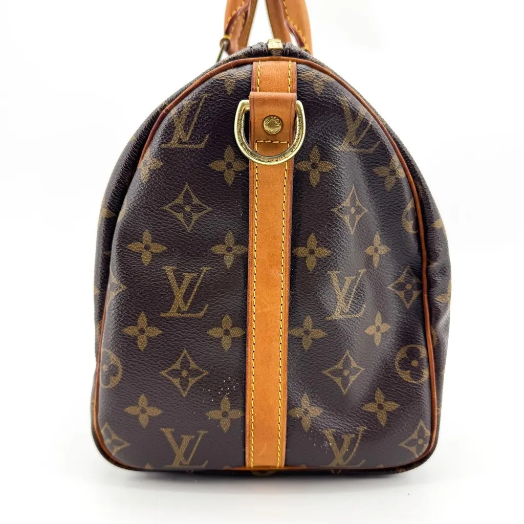 Louis Vuitton Monogram Speedy 30 Brown Canvas Good - Model View