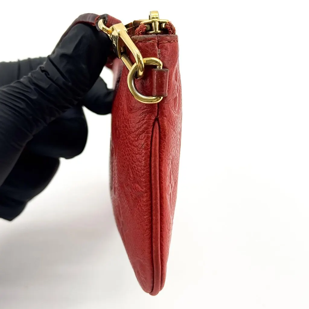 Louis Vuitton Monogram Empreinte Mini Pochette Accessoires Red Red Leather Good - Model View