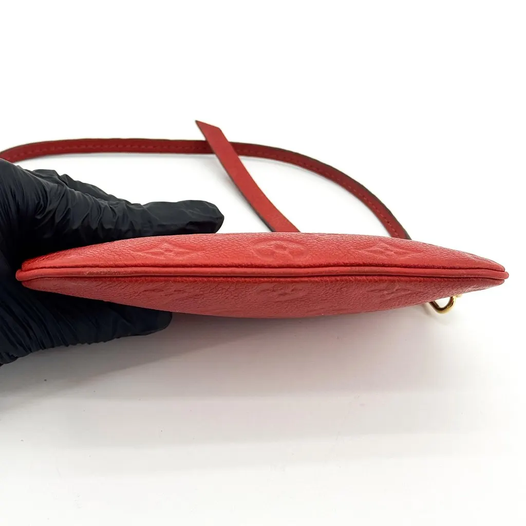 Louis Vuitton Monogram Empreinte Mini Pochette Accessoires Red Red Leather Good - Box View