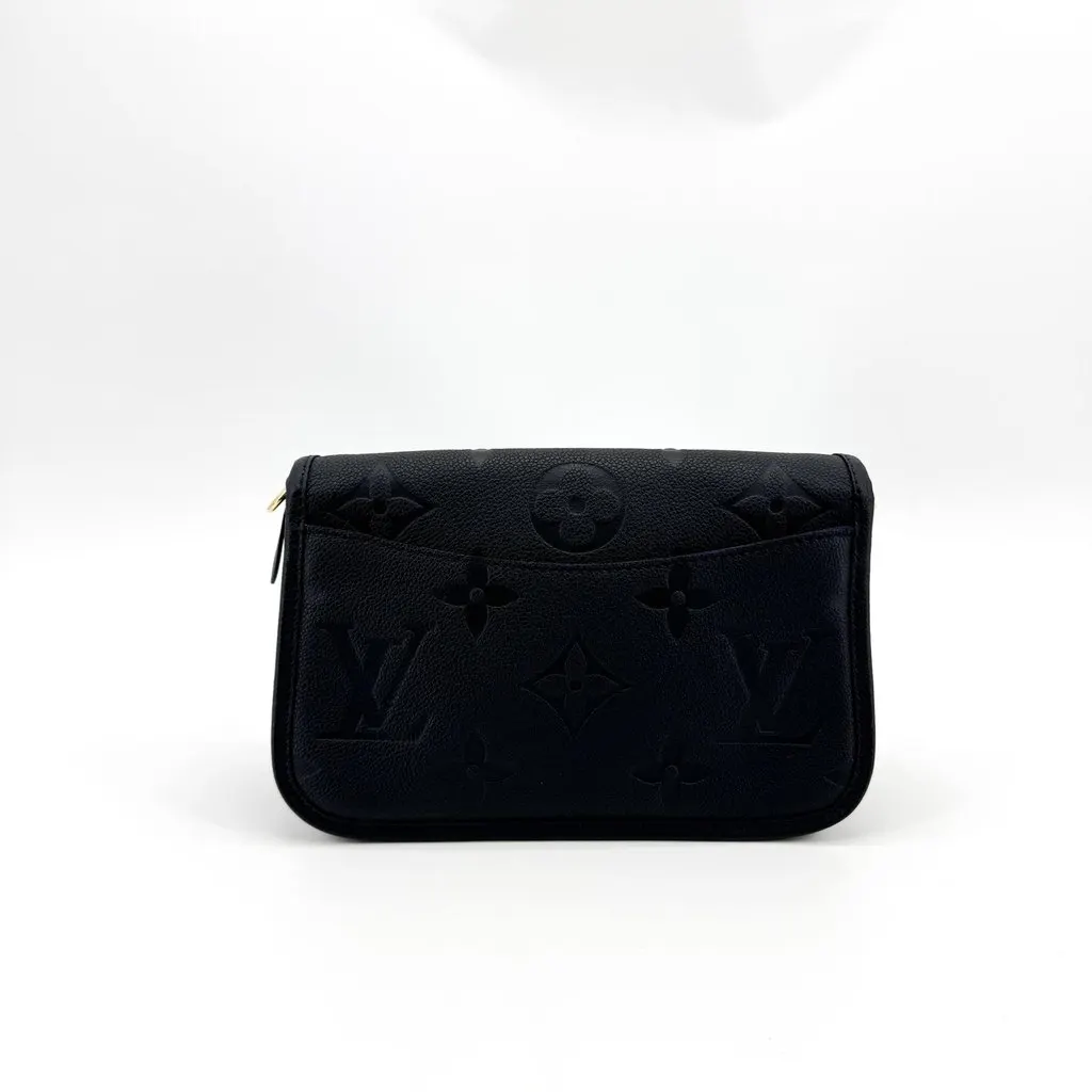 Louis Vuitton Saumur BB Monogram Empreinte Black Black Leather Very good - Inside View