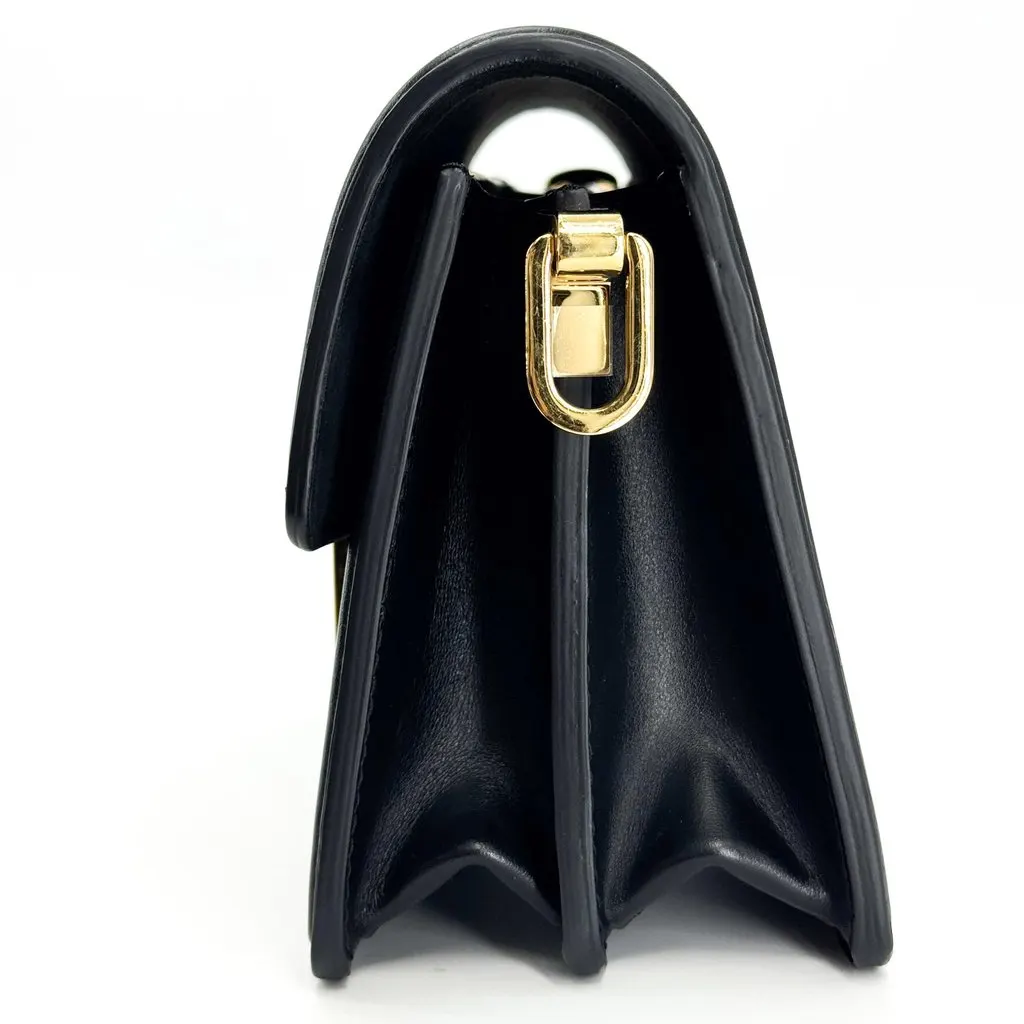 Louis Vuitton Dauphine Mini Epi Black Black Leather Very good - Box View