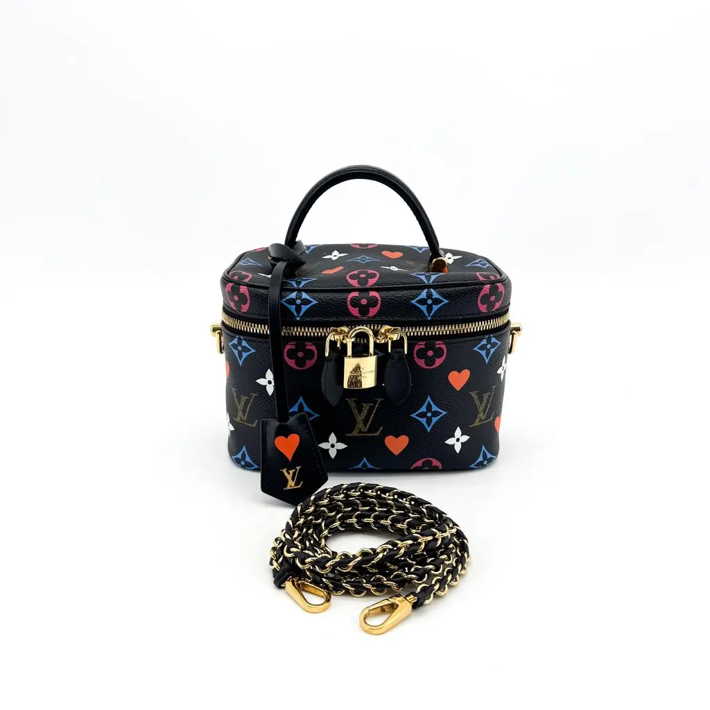 Louis Vuitton Game On Vanity PM Black Black Canvas Very good - Back View