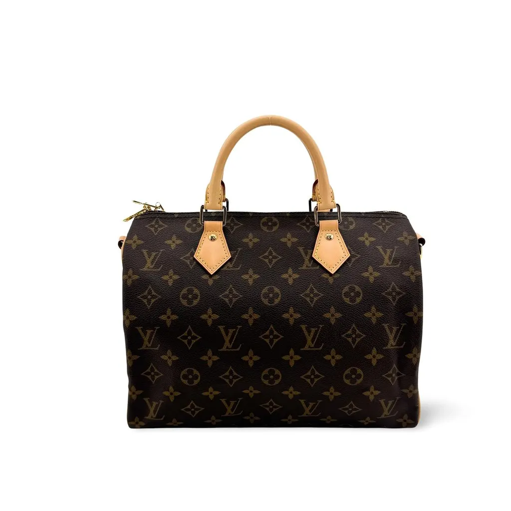 Louis Vuitton Monogram Speedy 30 Beige Canvas Very good - Front View