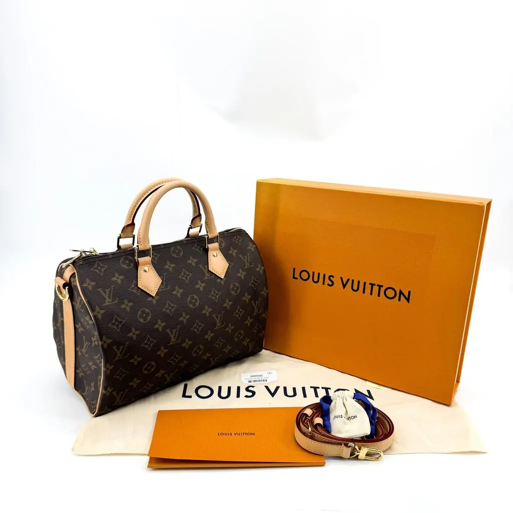 Louis Vuitton Monogram Speedy 30 Beige Canvas Very good - Back View