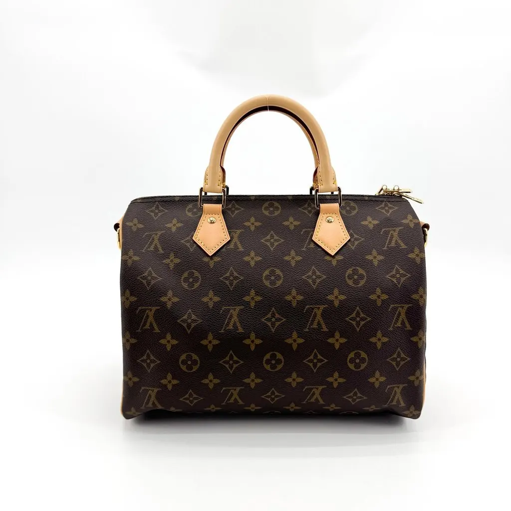 Louis Vuitton Monogram Speedy 30 Beige Canvas Very good - Inside View