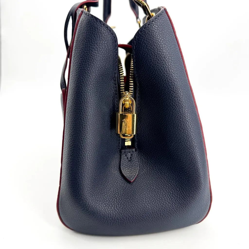Louis Vuitton Montaigne BB Monogram Empreinte Marine Rouge Navy Leather Good - Inside View