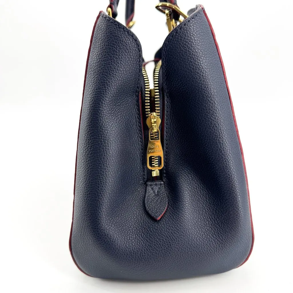 Louis Vuitton Montaigne BB Monogram Empreinte Marine Rouge Navy Leather Good - Model View