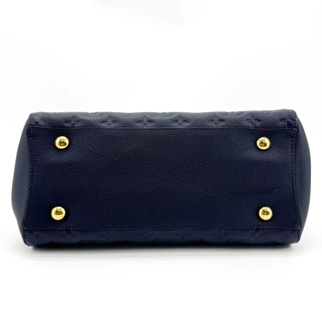 Louis Vuitton Montaigne BB Monogram Empreinte Marine Rouge Navy Leather Good - Box View
