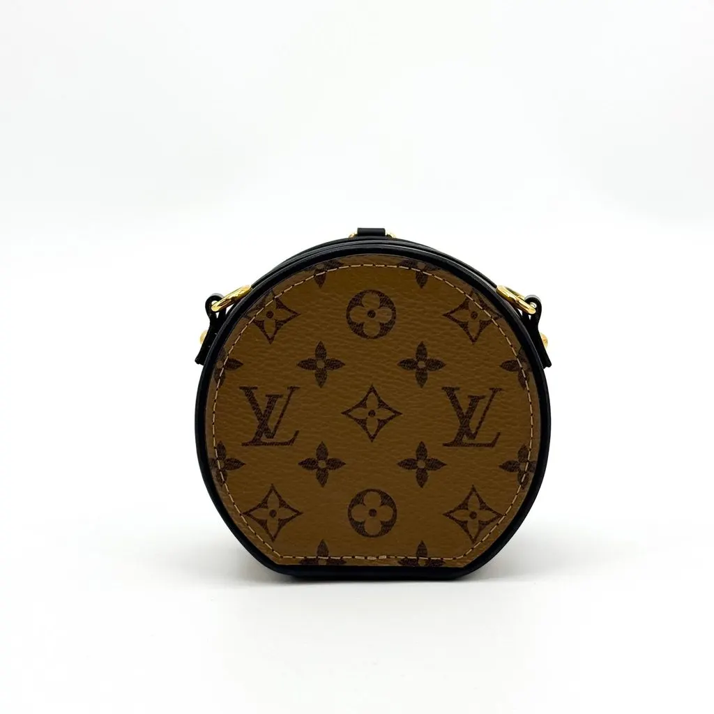 Louis Vuitton Monogram Micro Boite Chapeau Bag Charm Black Canvas Very good - Inside View