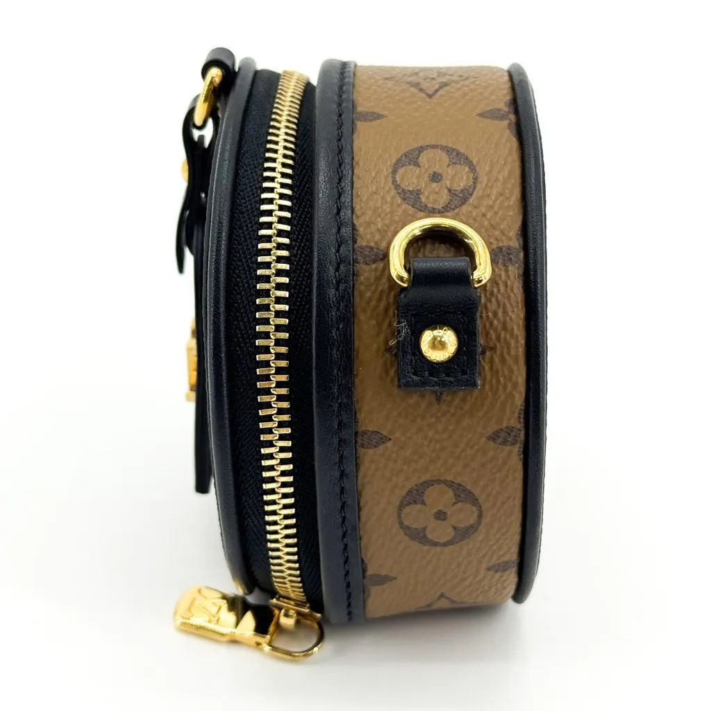 Louis Vuitton Monogram Micro Boite Chapeau Bag Charm Black Canvas Very good - Model View
