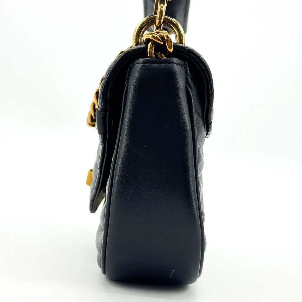 Louis Vuitton New Wave Chain Bag PM Black Black Leather Good - Inside View