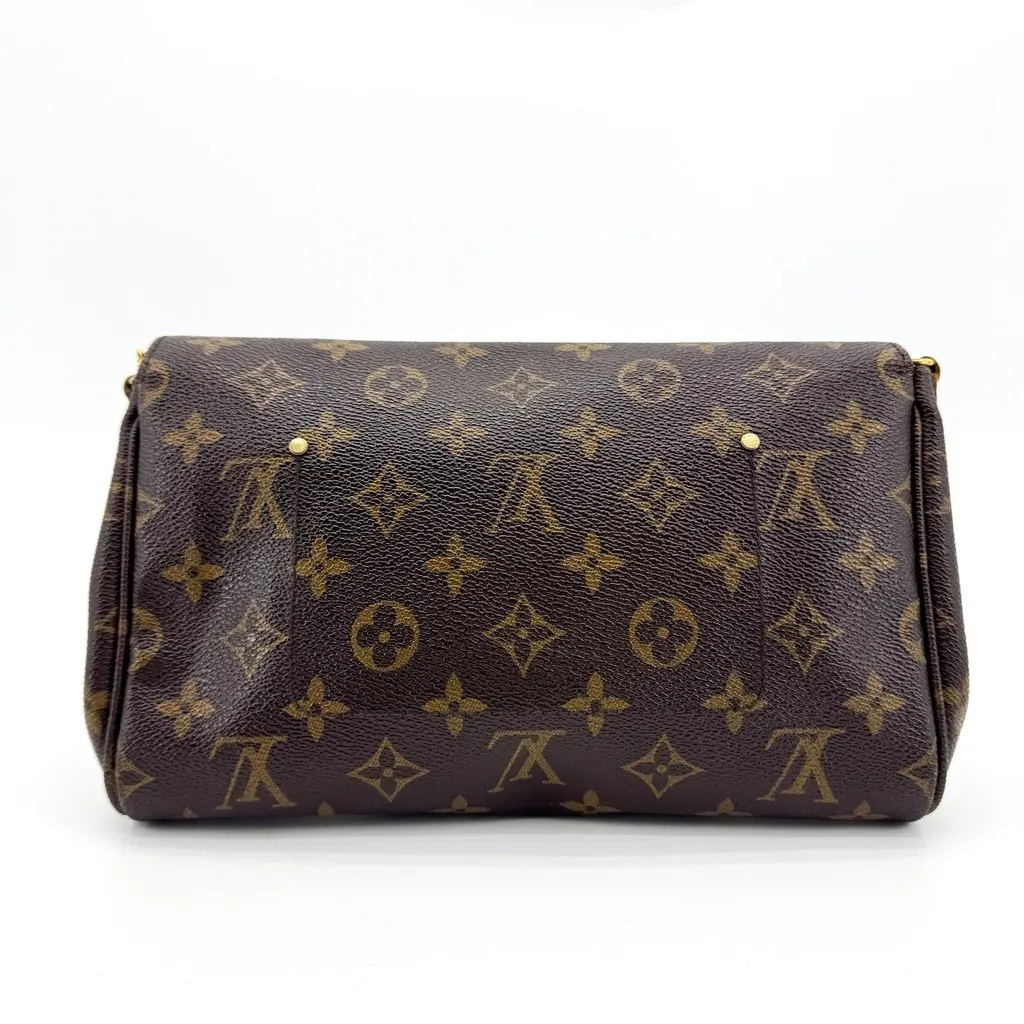 Louis Vuitton Favorite MM Monogram Brown Canvas Good - Back View