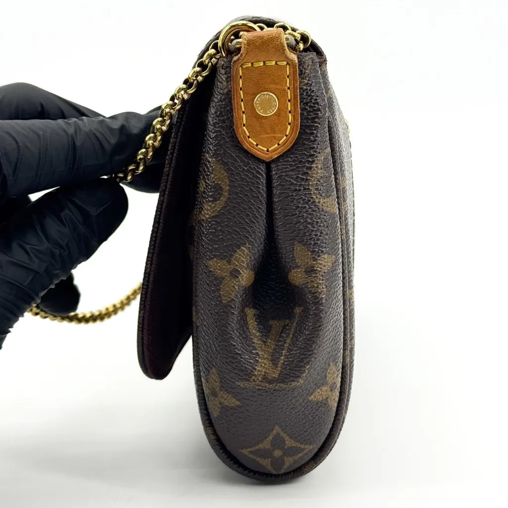Louis Vuitton Monogram Favorite MM Brown Canvas Fair - Inside View