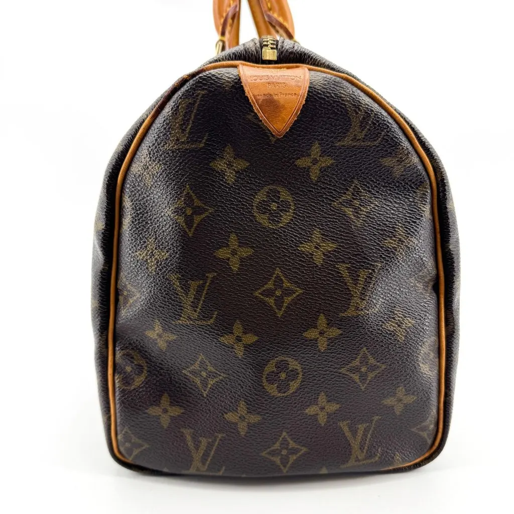 Louis Vuitton Speedy 30 Monogram Brown Canvas Good - Inside View