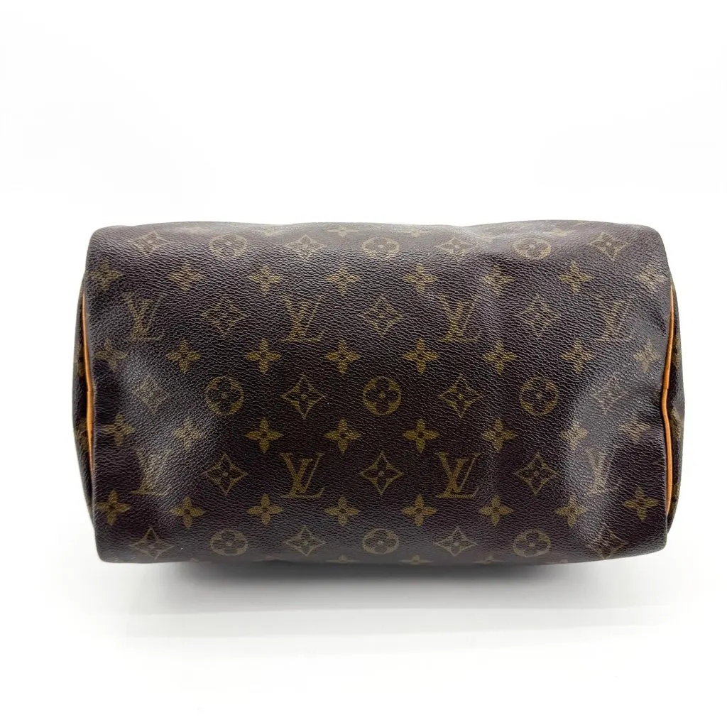Louis Vuitton Speedy 30 Monogram Brown Canvas Good - Box View