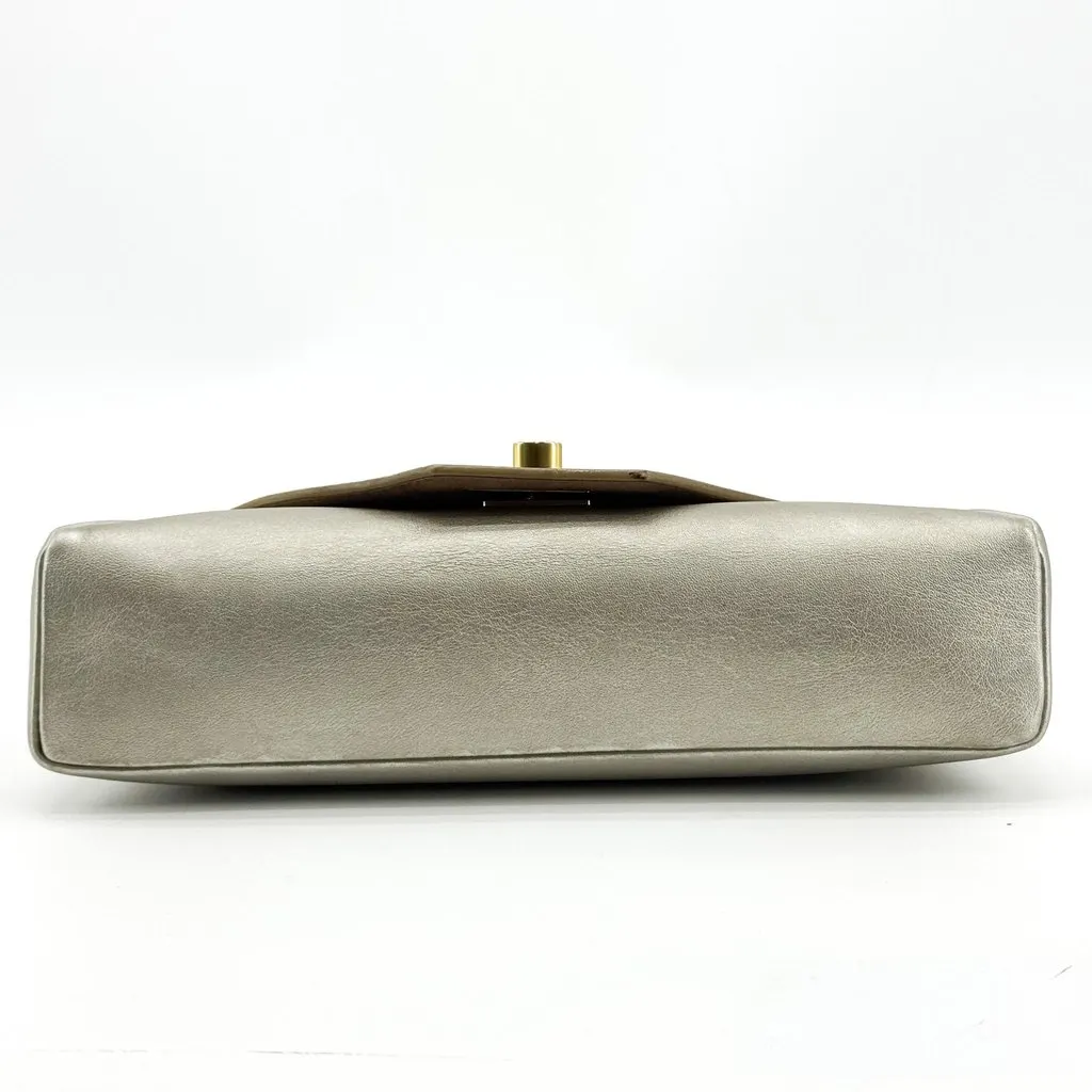 Louis Vuitton Mylockme Chain Pouch Gold Silver Beige Leather Good - Box View