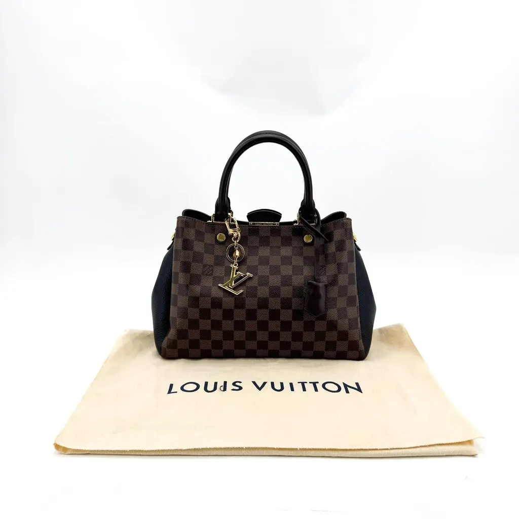 Louis Vuitton Damier Ebene Normandy Noir Black Canvas Very good - Back View