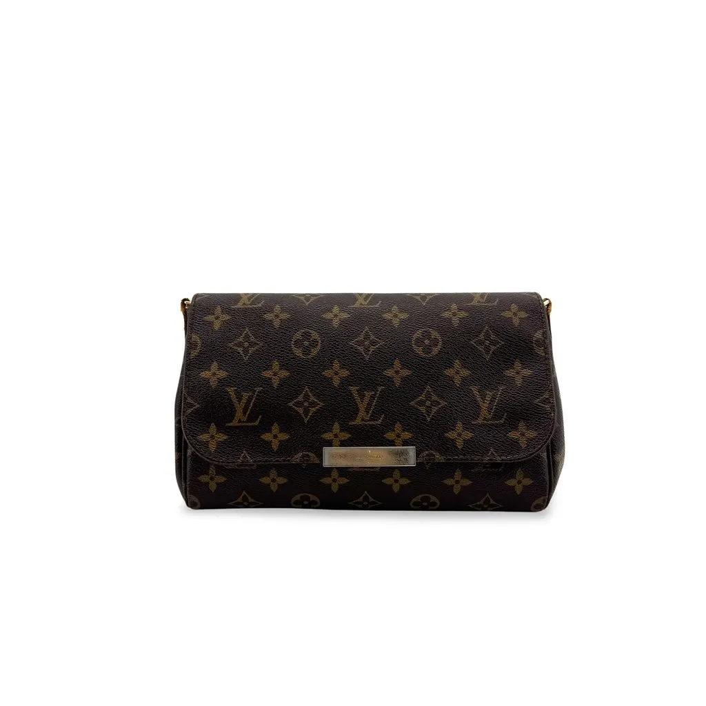 Louis Vuitton Monogram Favorite PM Brown Canvas Fair - Front View