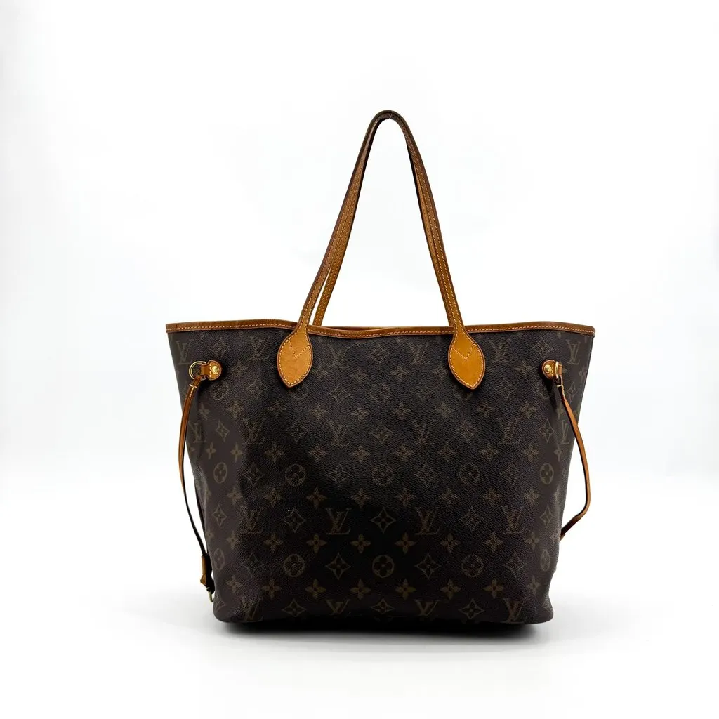 Louis Vuitton Neverfull MM Monogram Brown Canvas Good - Back View