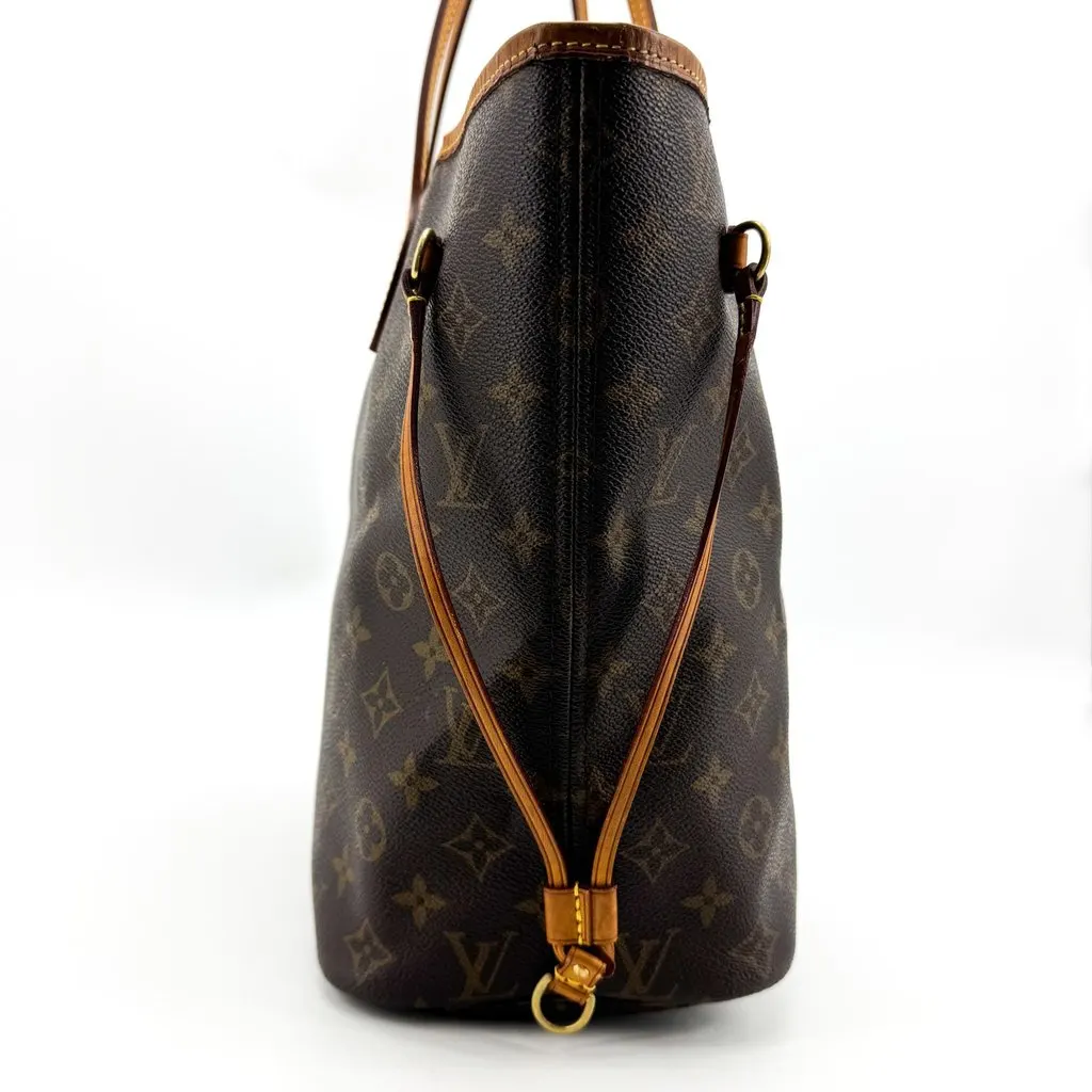 Louis Vuitton Neverfull MM Monogram Brown Canvas Good - Inside View