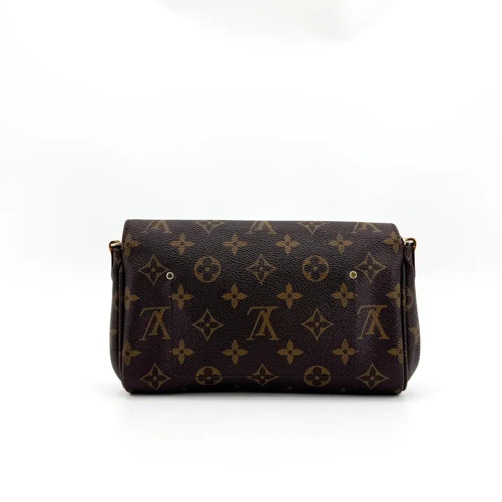 Louis Vuitton Monogram Favorite PM Brown Canvas Good - Back View
