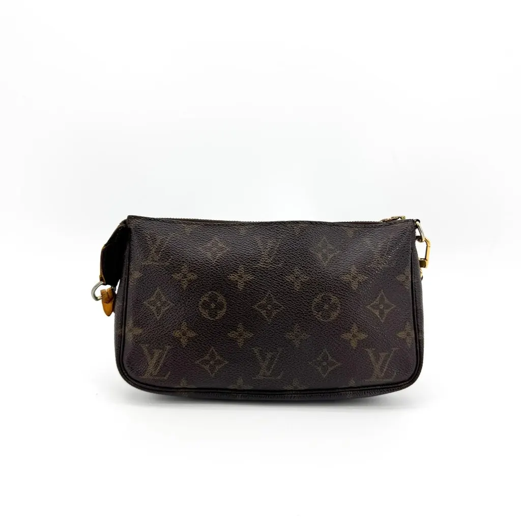 Louis Vuitton Monogram Pochette Accessoires Brown Canvas Good - Inside View