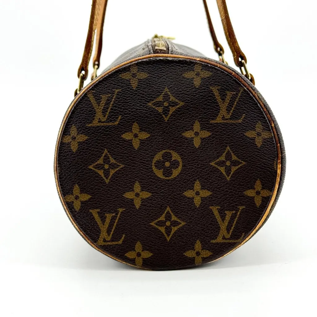 Louis Vuitton Monogram Papillon 26 Shoulder Bag Brown Brown Canvas Good - Inside View