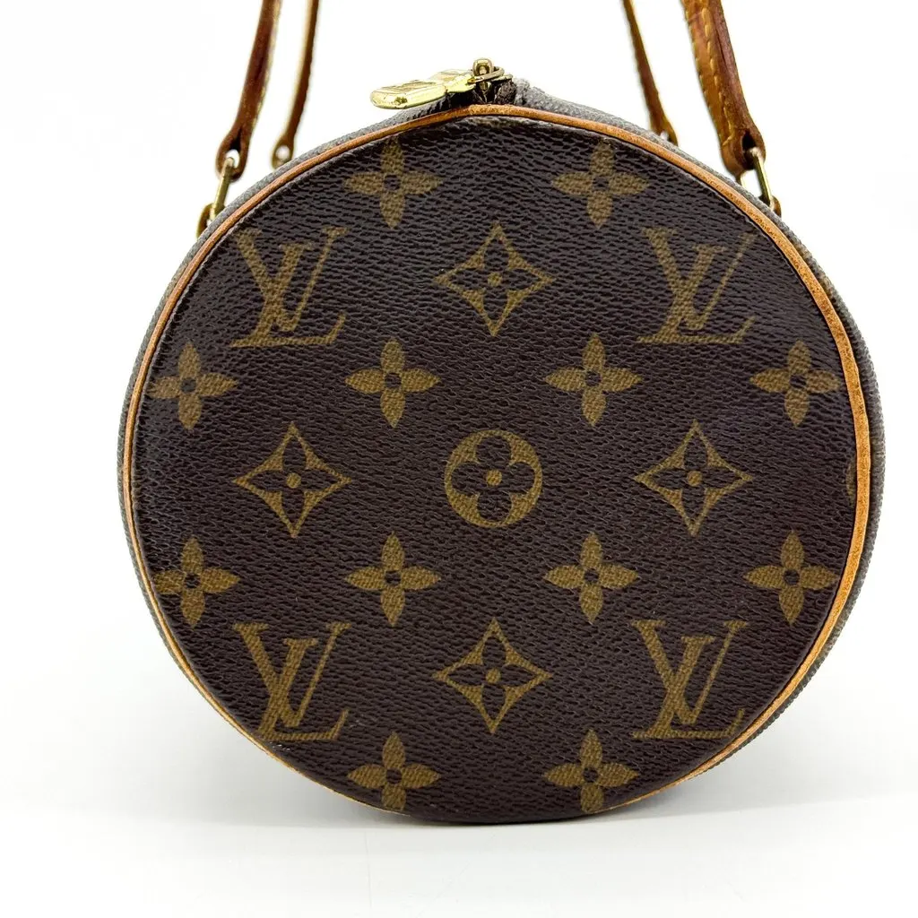 Louis Vuitton Monogram Papillon 26 Shoulder Bag Brown Brown Canvas Good - Model View